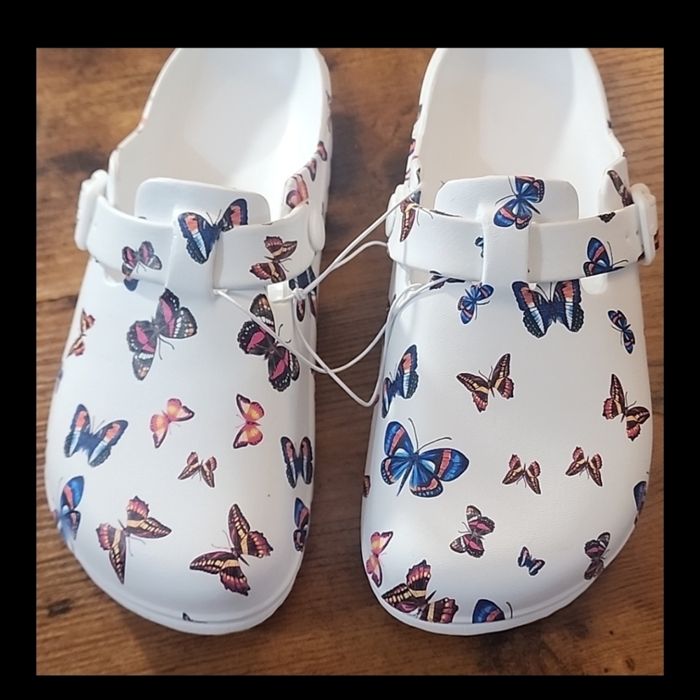 Women Butterfly Garden Slippers - White - Picture 3 of 6